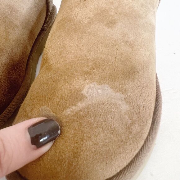 UGG Australia Womens Classic Shearling Boot Tan Women's Size 6 - Picture 7 of 8